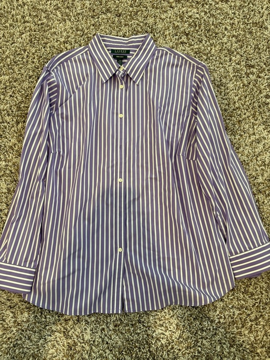 Ralph Lauren Other - Ralph Lauren Purple and White Striped Dress Shirt 3xl